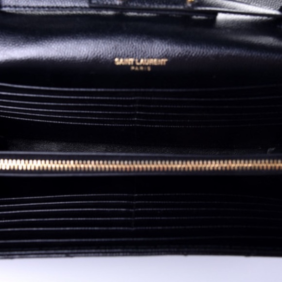 Grain De Poudre Matelasse Chevron Monogram Chain Wallet - Picture 8 of 12